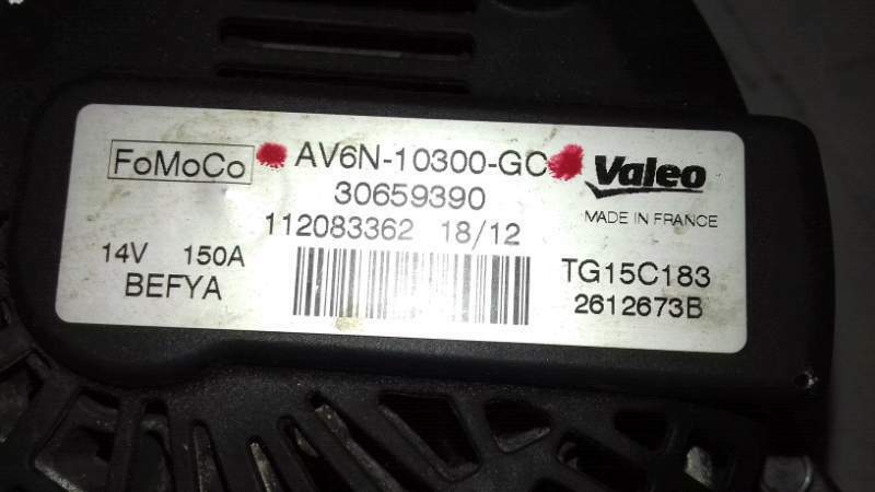 Alternatore Ford Fiesta 1.6 TDCI del 2013 - AV6N-10300-GC -