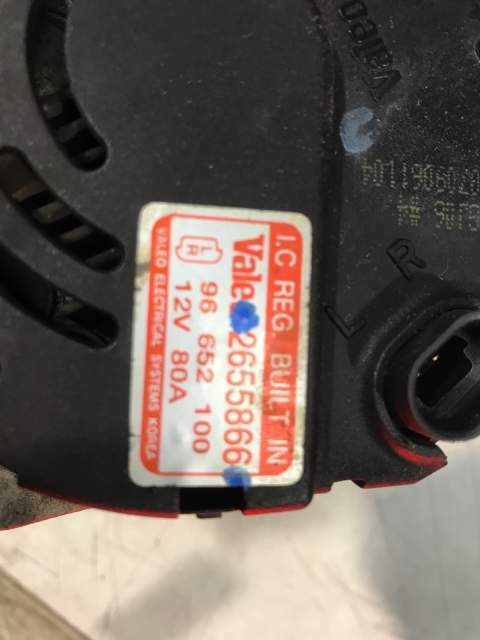 ALTERNATORE CHEVROLET KALOS 1.2 B. &quot;2007&quot; 2655866 ALT207