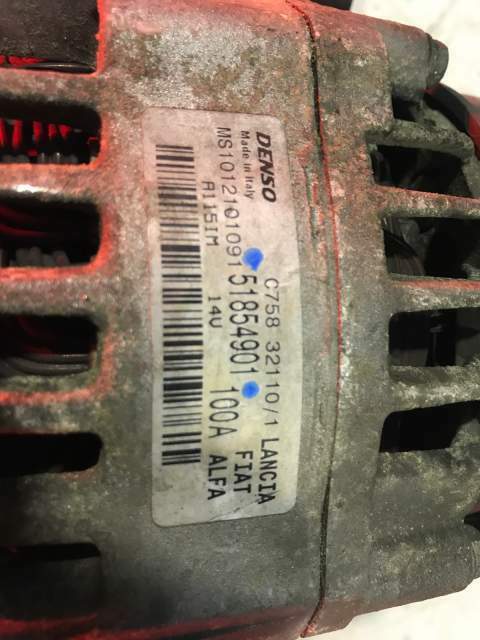 ALTERNATORE FIAT CROMA 1.9 MJ &quot;2007&quot; 51854901 ALT214