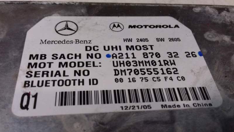 Centralina Bluetooth M.B. Classe B 2.0 CDI 2008 A2118703226 CEVU327