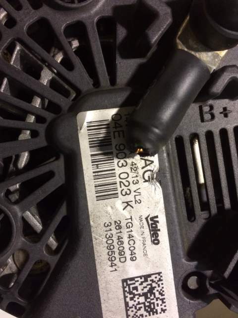 Alternatore VWG GOLF 7 1.2tb 04E903023K - ALT235