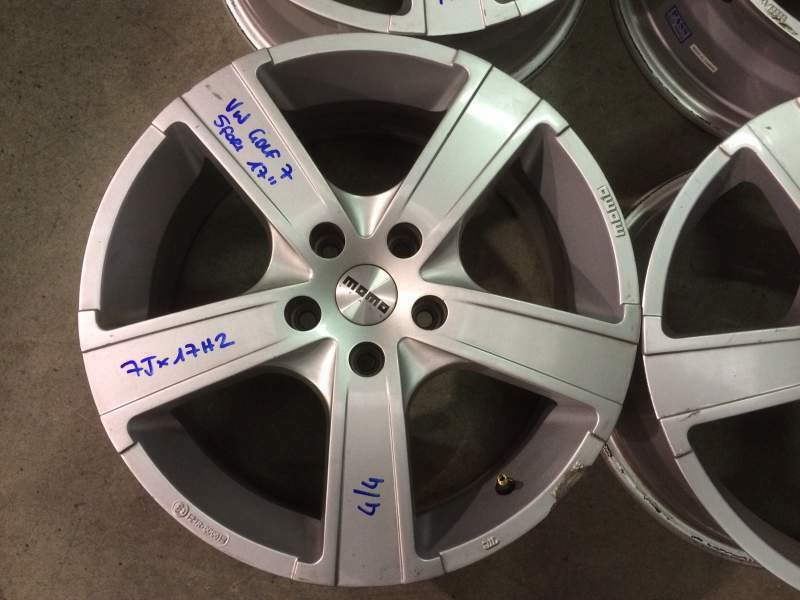 Cerchi in lega n.4 MOMO 17&quot; 5 fori VW GOLF 7 - 7Jx17H2