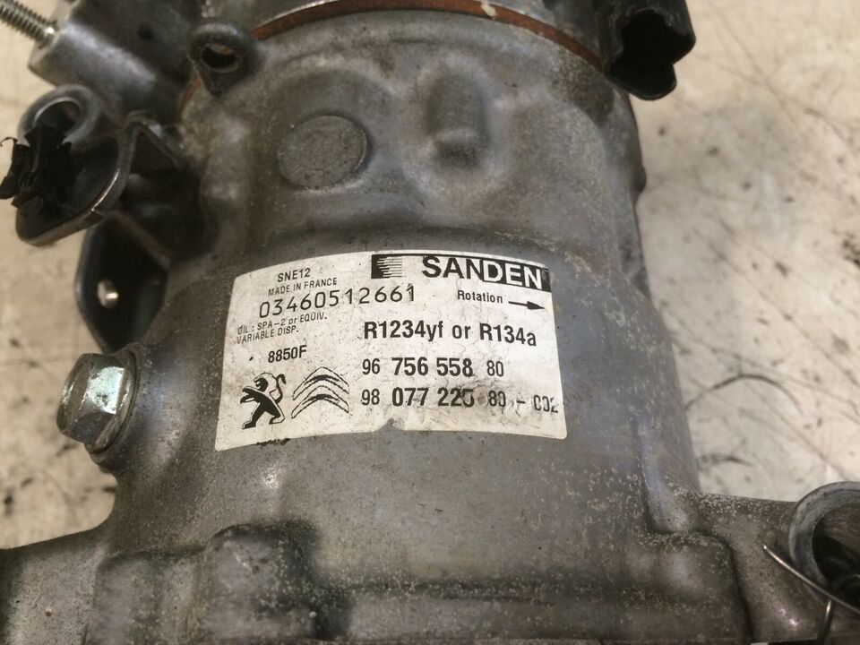 Compressore clima PEUGEOT 208 1.6hdi &quot;2017&quot; 9675655880 - COMU264