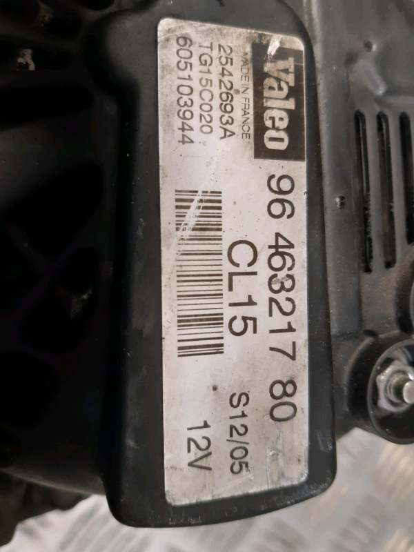 Alternatore Citroen c5 1.6hdi ALT156 9646321780