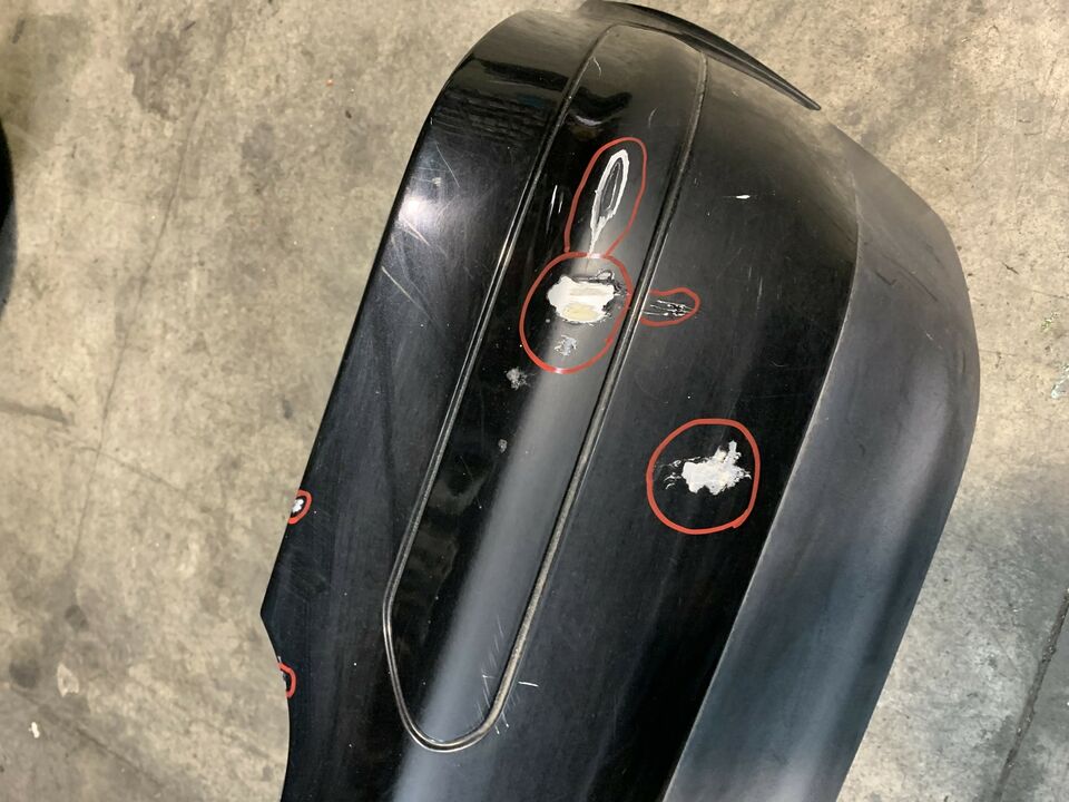 Paraurti posteriore Mercedes benz SLK &quot;1998&quot; nero usato