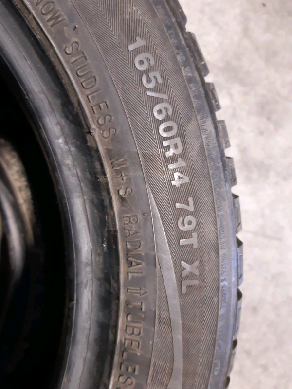 N.4 gomme invernali 165 60R14 79T Marshal GOMMUS076