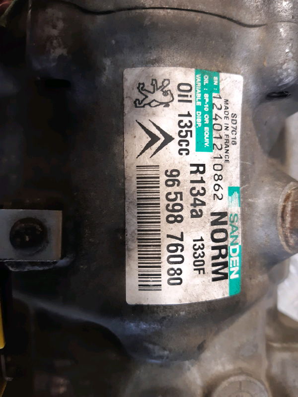 Compressore clima Citroen c4 grand picasso 2.0hdi 2009 COMU615