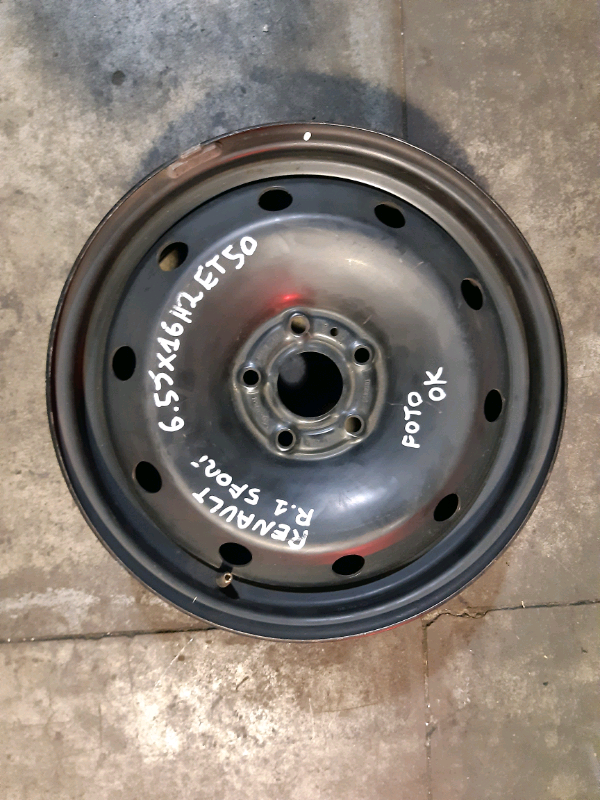 N.1 cerchio in ferro 16&quot; 5 fori Renault 6,5JX16H2 ET50