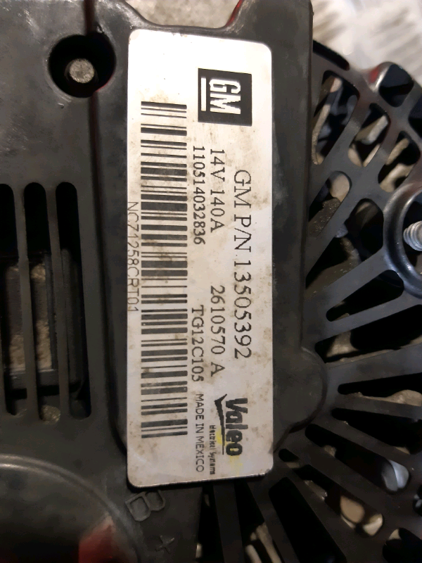 Alternatore usato Opel astra J 1.3cdti 2013 ALT647 13505392