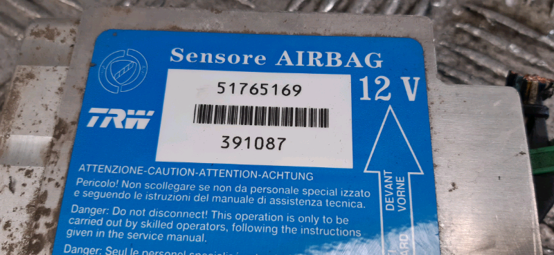 Centralina airbag Fiat idea 1.2b 2005 AIRB963 51865169