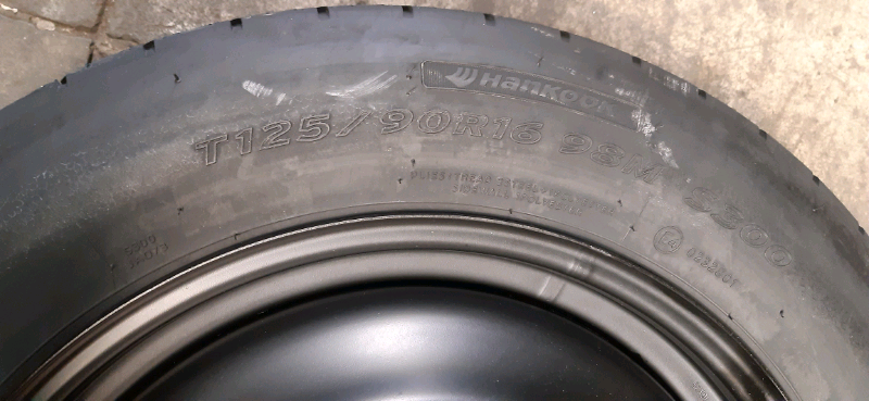 Ruotino di scorta Ford Focus 2015 125/90R16 HANKOOK 5 fori GOMMUS217