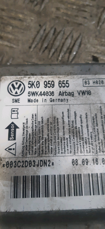 Centralina airbag Vw Golf 6 2.0TDI 2011 5K0959655 AIRB988