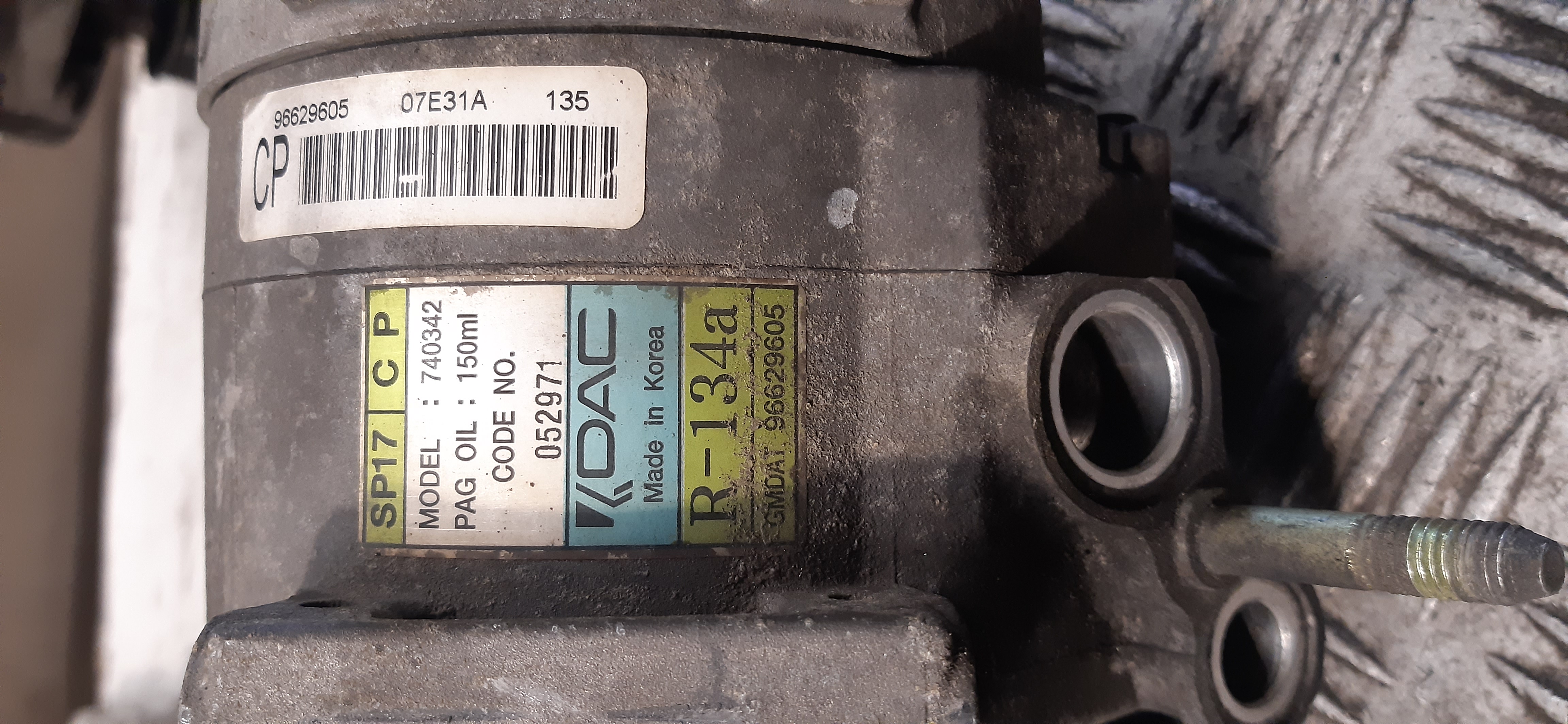 Compressore clima Chevrolet captiva 2.0TD Z20S 96629605 COMU706