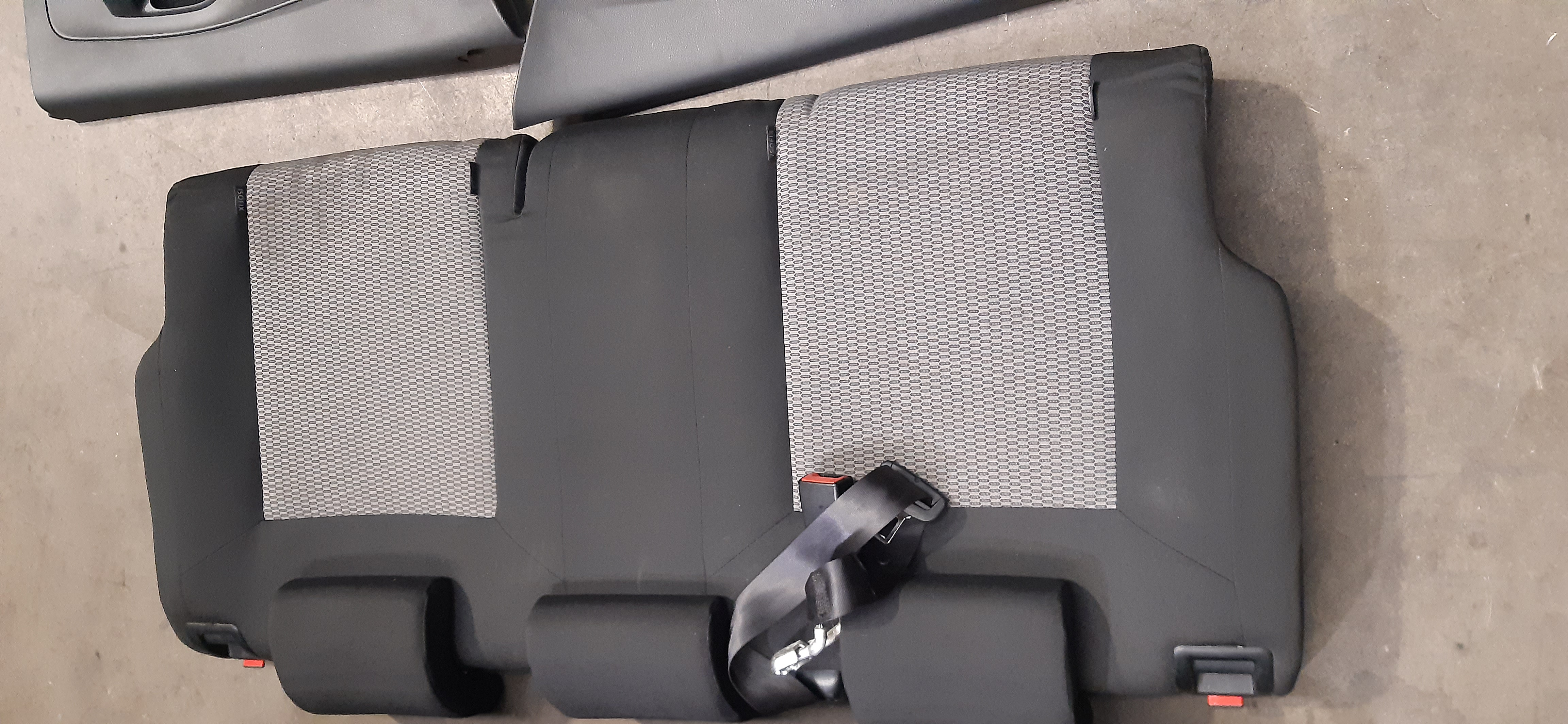 Interno completo di pannelli Vw Polo 1.2b 5P 2014 IN TESSUTO NERO E GRIGIO CHIARO 