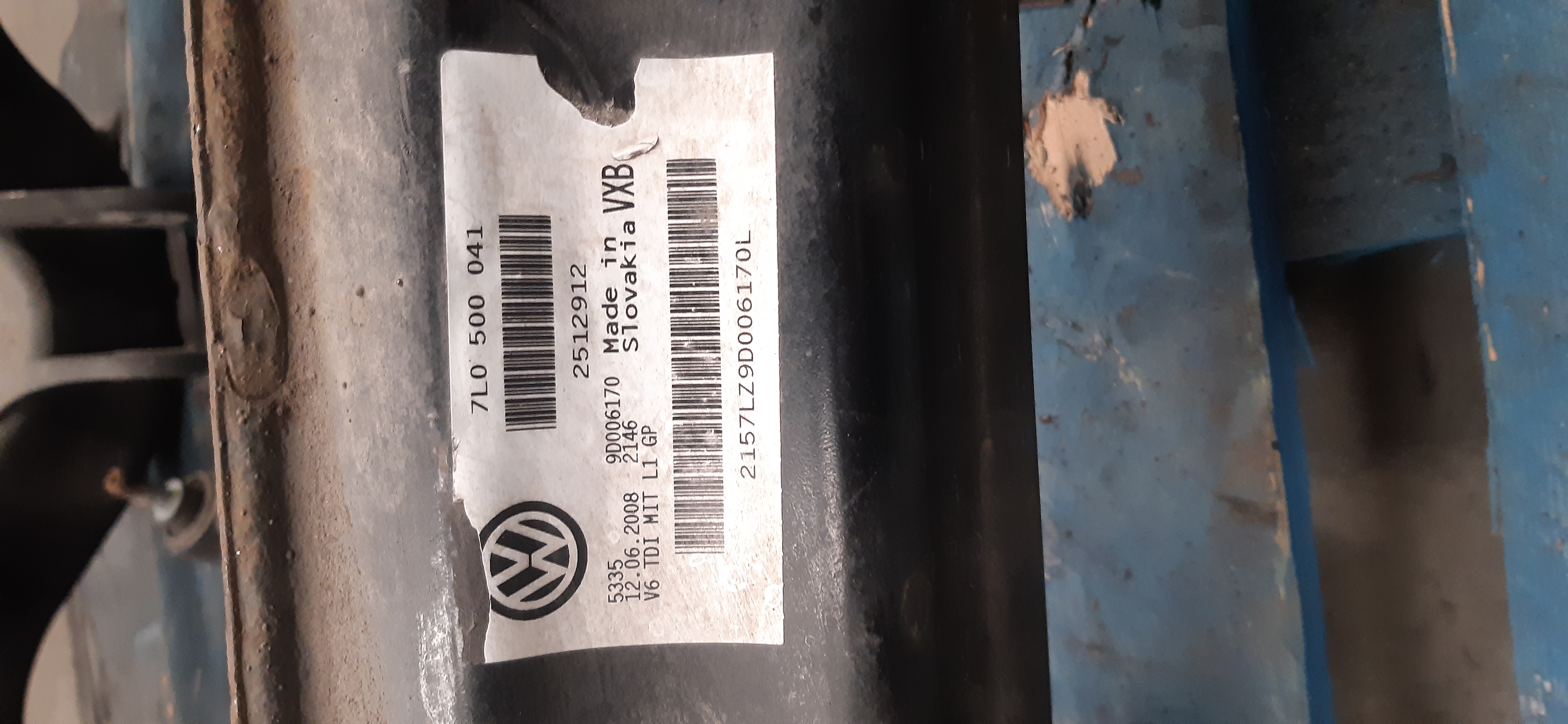 Ponte assale posteriore VW Touareg 3.0TDI V6 2009 7L0500041 MECC1169