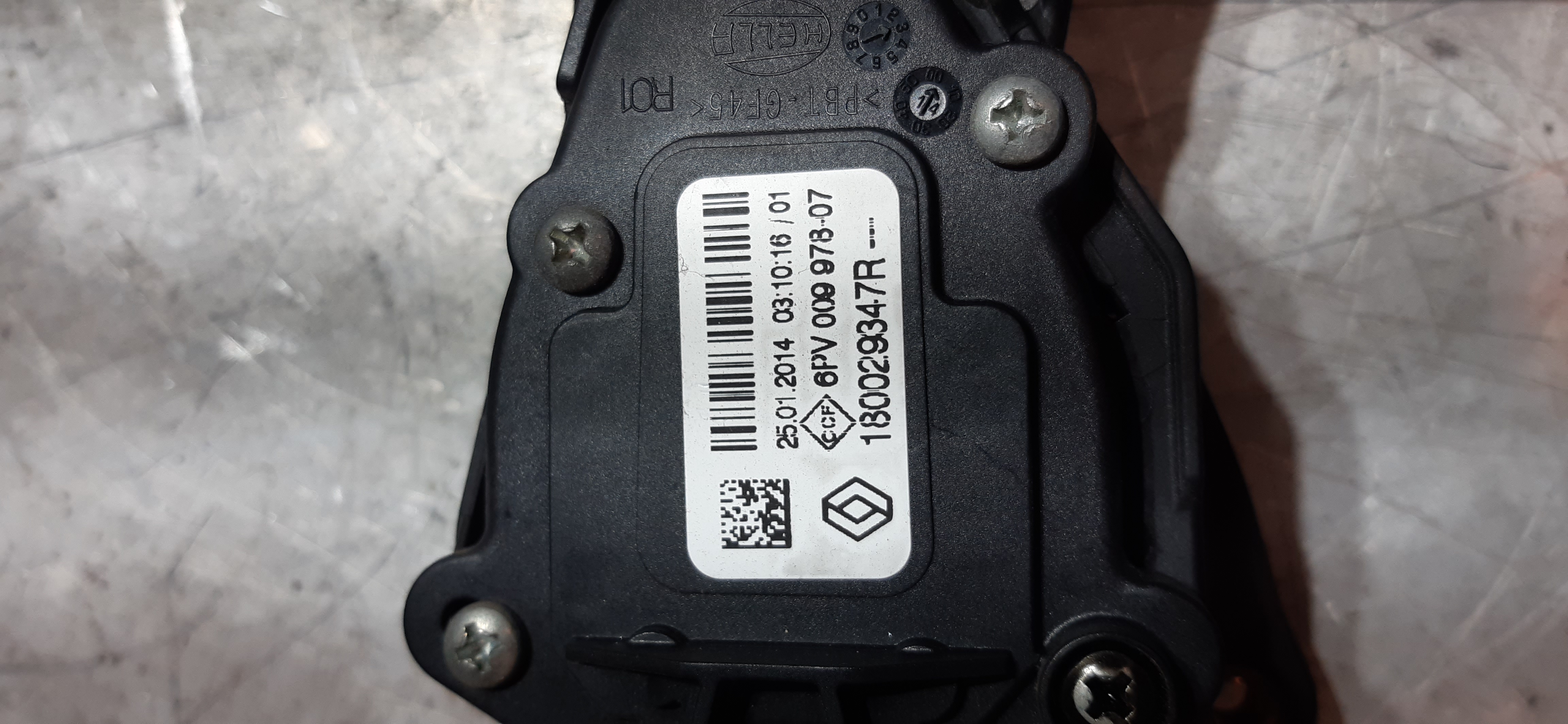 Pedale acceleratore Renault Clio 1.5DCI 2014 5P SW 180029347R PEDAU338