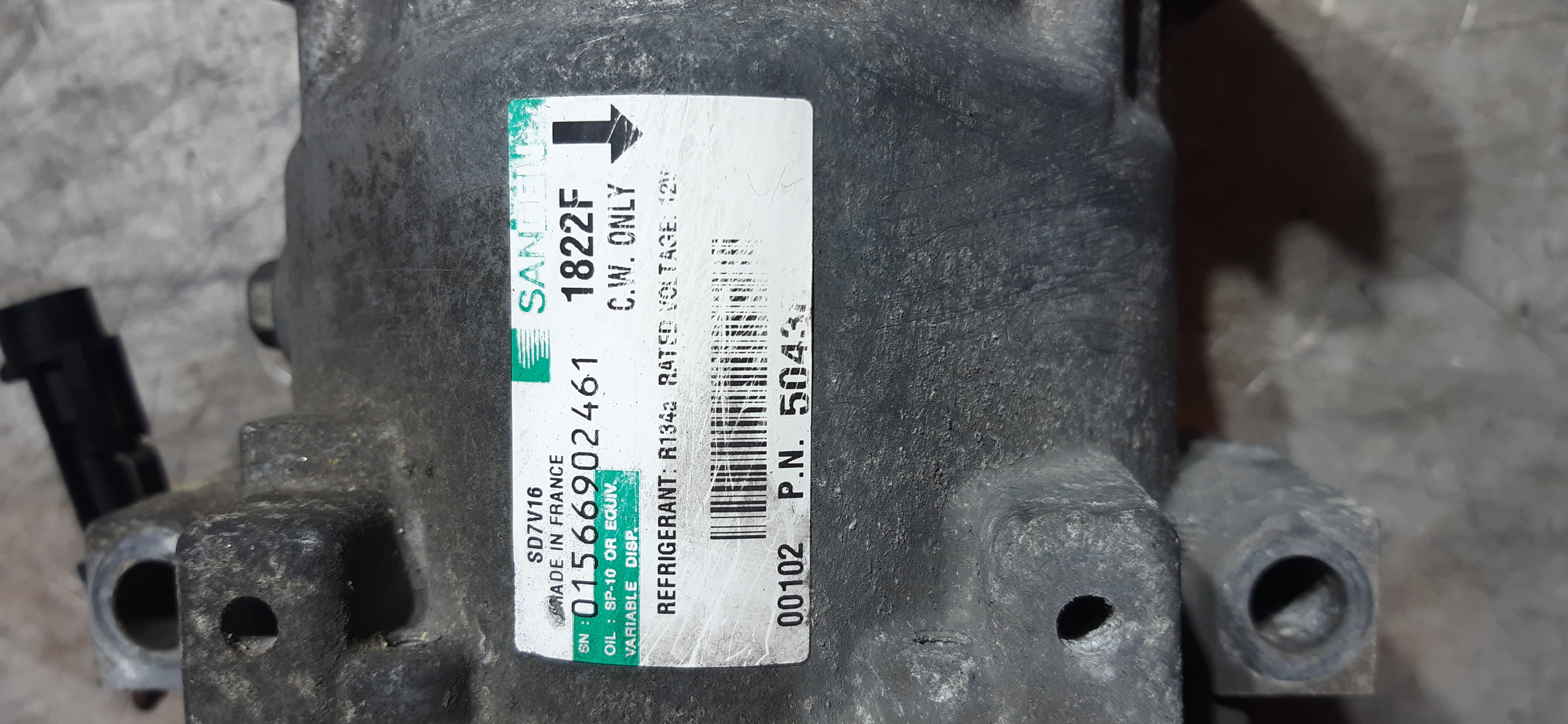 COMPRESSORE CLIMA FIAT DUCATO 2.3MJ 2016 F1AE3481D 01566902461 COMU772