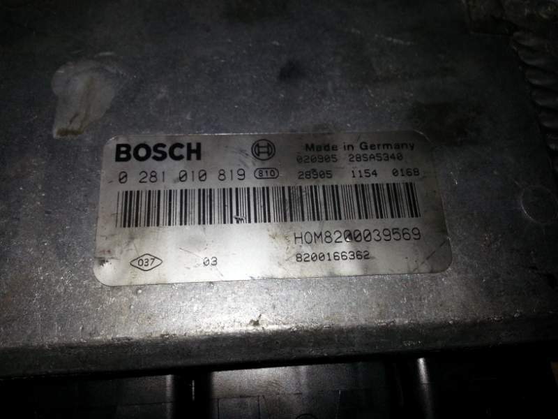 Centralina renault 1.9 DCI BOSCH 0281010819