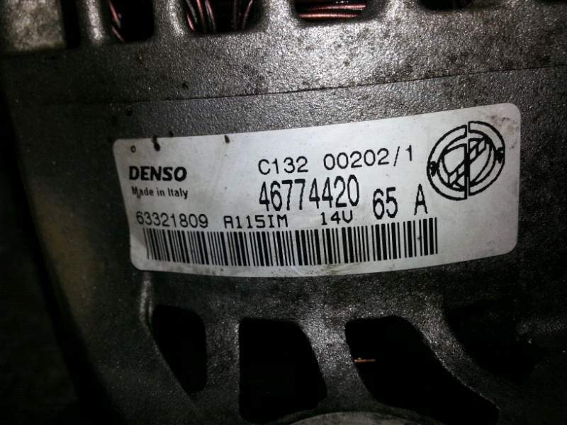 Alternatore usato Fiat dobl&oacute; 1.9 D - 46774420