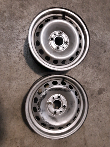 N.2 cerchi in ferro 14&quot; Fiat punto 2005 5,5jx14H2