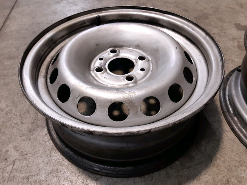 N.2 cerchi in ferro 14&quot; Fiat punto 2005 5,5jx14H2