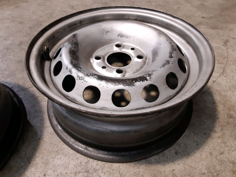 N.2 cerchi in ferro 14&quot; Fiat punto 2005 5,5jx14H2