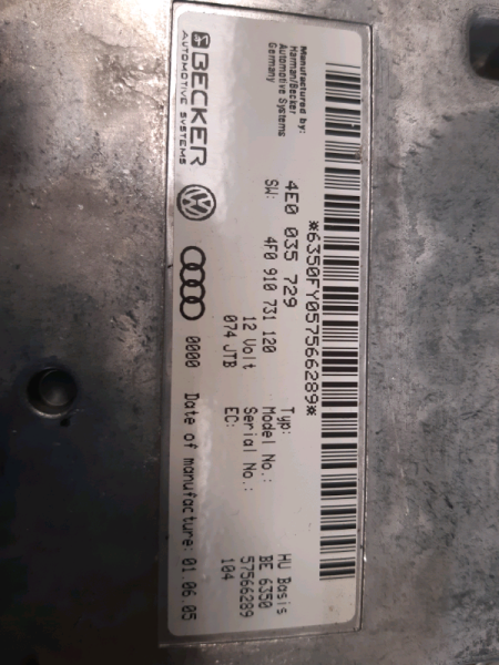 Centralina ECU Audi A6 3.0tdi v6 2006 CEVU681 4E0035729