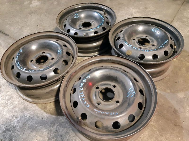 Cerchi in ferro 14&quot; 4 fori Citroen 5,5j14CHB ET34