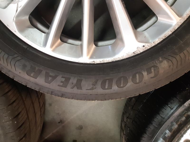 N.4 CERCHI IN LEGA PIÙ GOMME ESTIVE GOODYEAR FIAT TIPO 1.6MJ 2021 205 / 55 R16 91V DOT 1421 6.5JX16H2 GOMMUS311