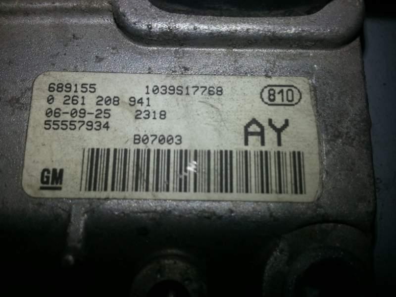 Code opel corsa Z14XEP BOSCH 0261208941