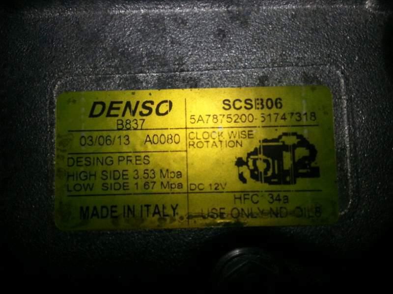 Compressore clima km 0 Fiat 900 twin air SCSB06 - 5A7875200