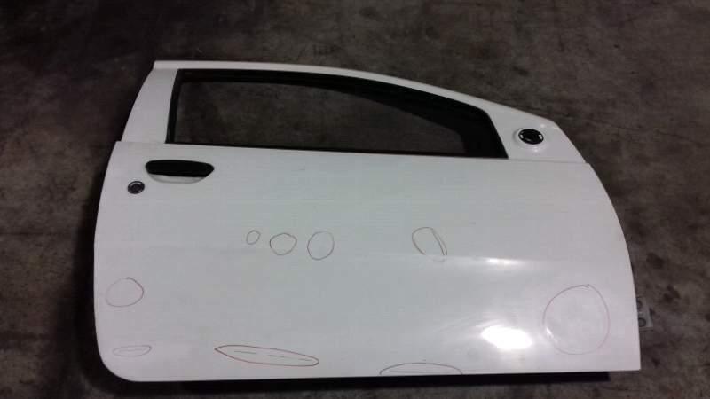 Portiera anteriore destra bianca Fiat Punto Van 1.3 MJ 3 porte &quot;2006&quot;