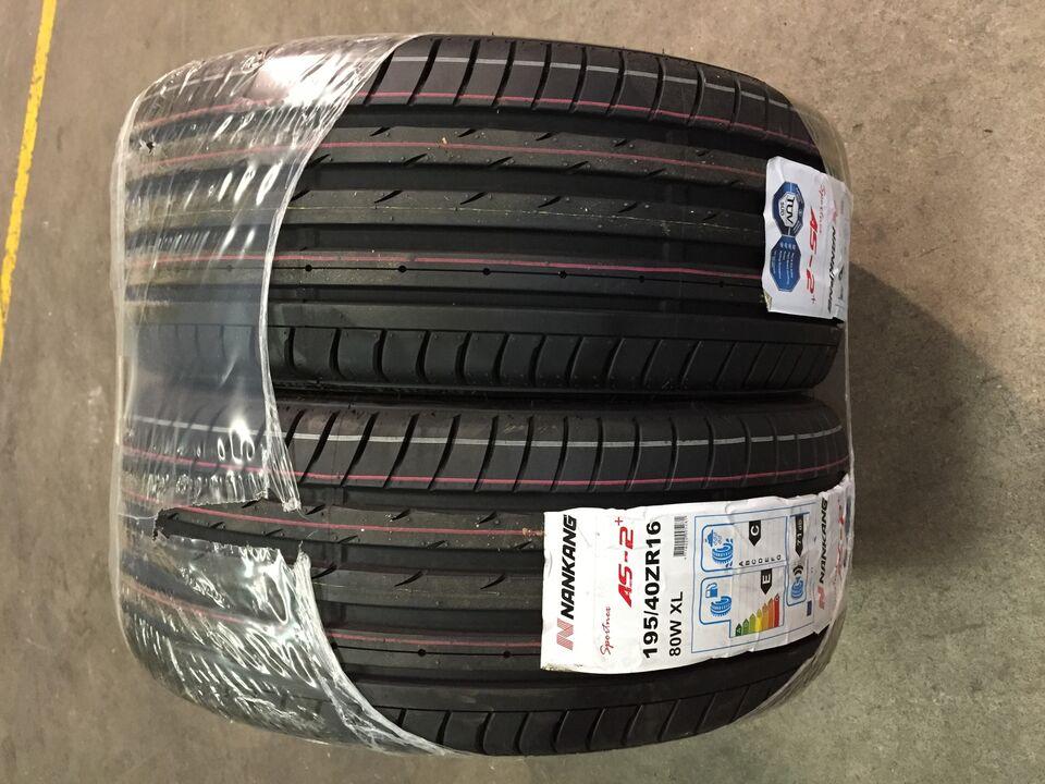 2 Gomme Nankang AS-2 195 40ZR16 80W XL GOMMUS119