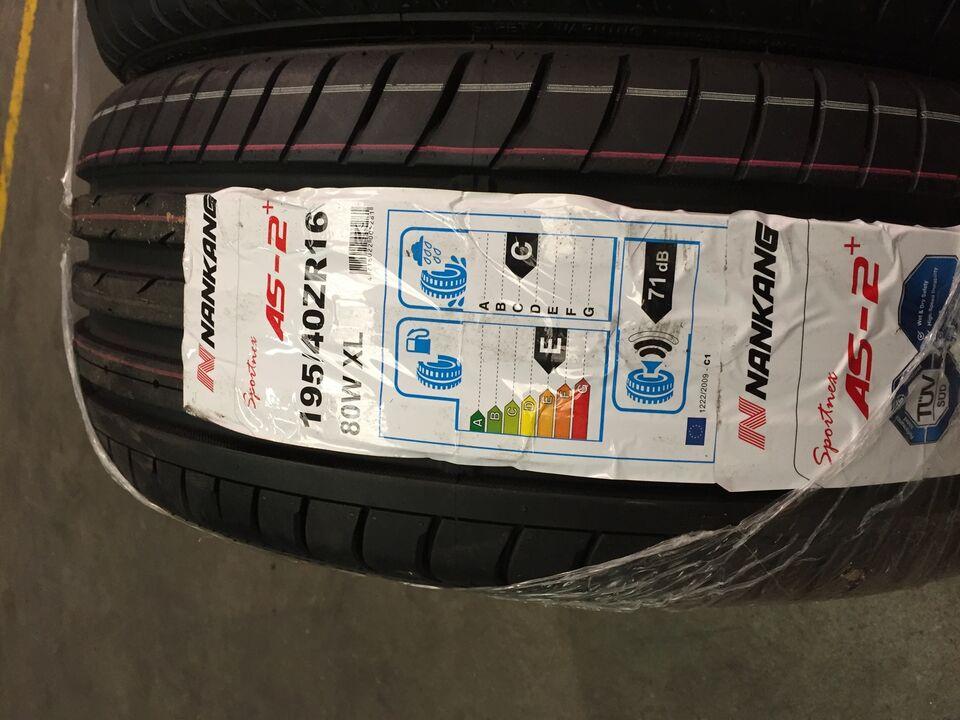 2 Gomme Nankang AS-2 195 40ZR16 80W XL GOMMUS119