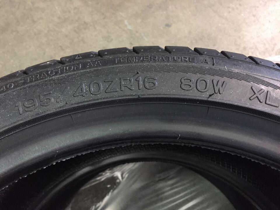 2 Gomme Nankang AS-2 195 40ZR16 80W XL GOMMUS119