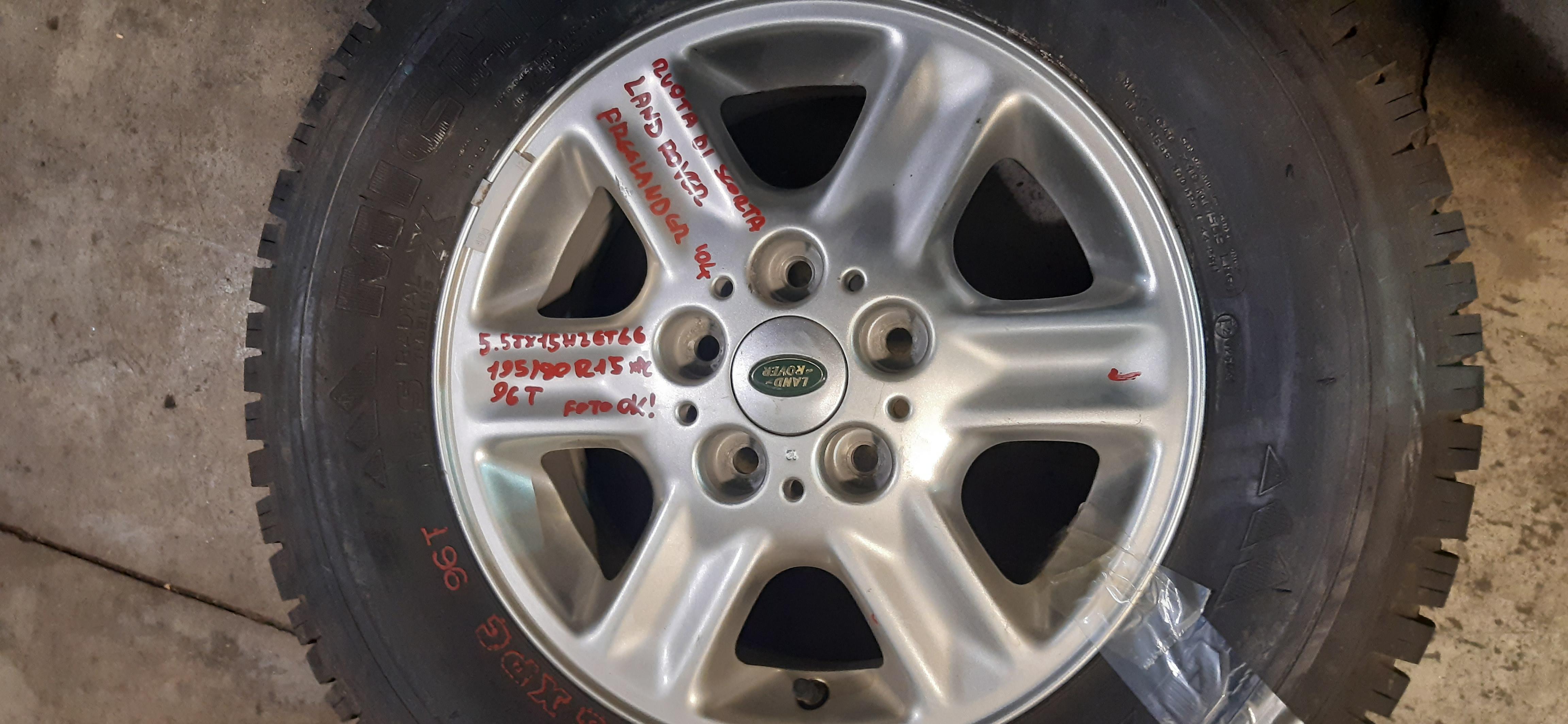 Ruota di scorta Land rover freelander 195 80R15 96T GOMMUS166