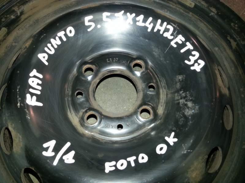 1 Cerchio fiat punto R.14, 4 FORI 5.5JX14H2ET37