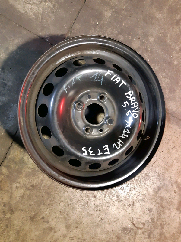 N.1 cerchio in ferro 14&quot; 4 fori Fiat bravo 5,5JX14H2 ET35