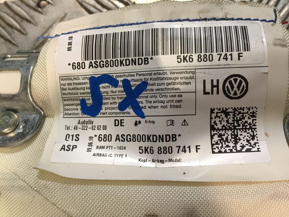 Airbag tendina sx VW golf 6 2012 AIRB916 5K6880741F