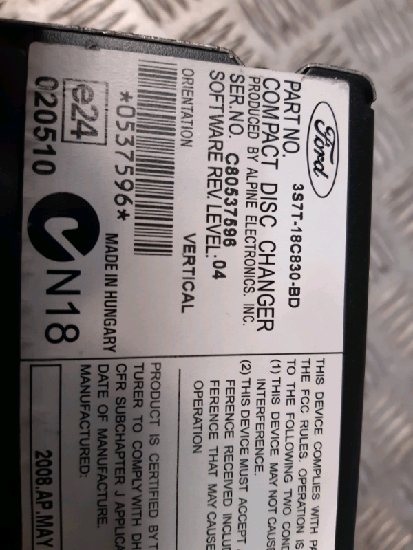 Caricatore CD Autoradio Ford mondeo berlina 2012 AUTRD157