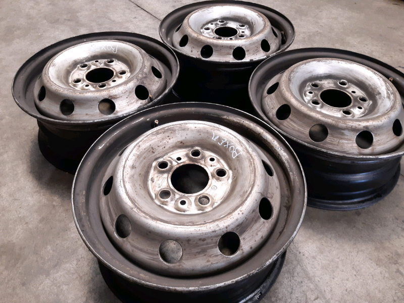 N.4 cerchi in ferro 15&quot; Peugeot boxer 2008 6JX15H2 ET68 5 FORI