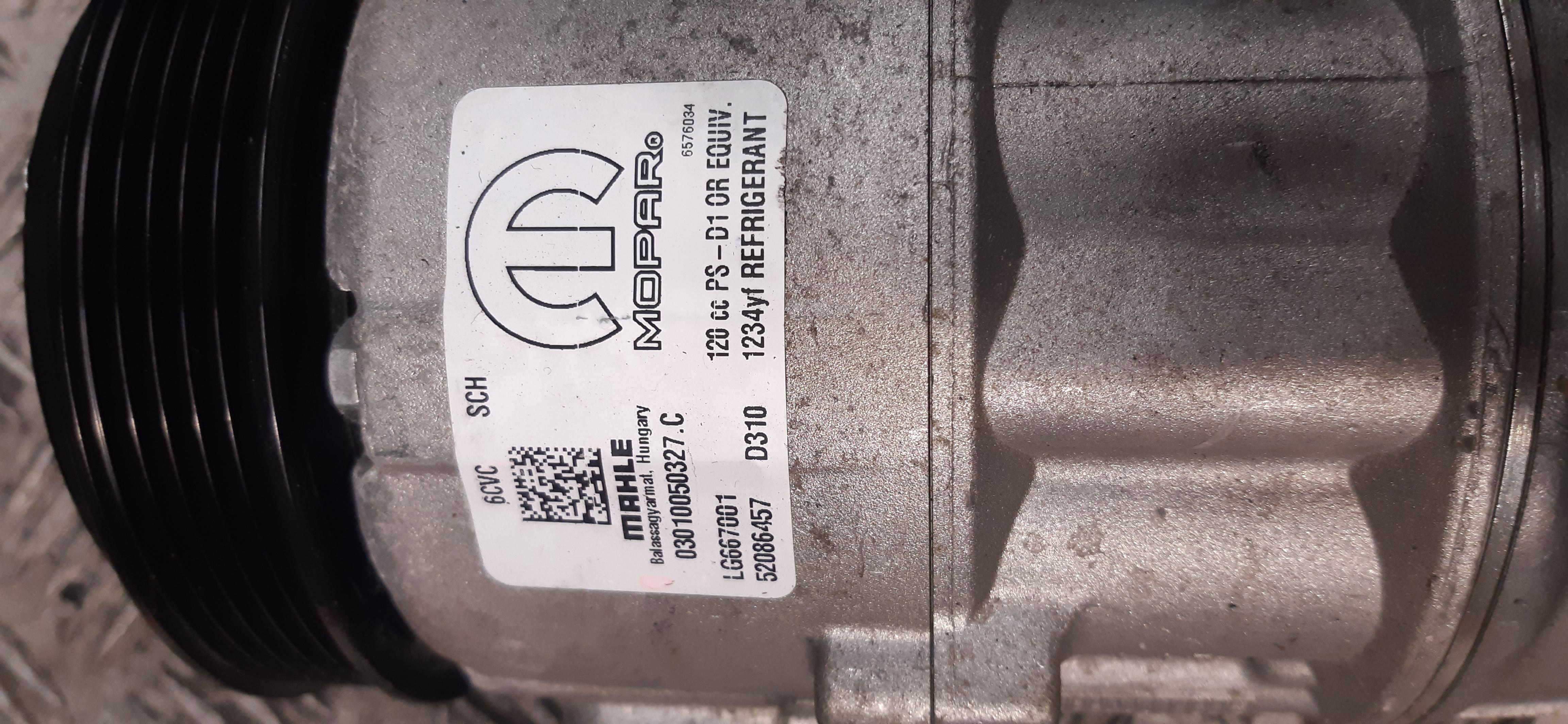 Compressore clima Fiat 500X 1.0B 2019 55282151 52086457 COMU671