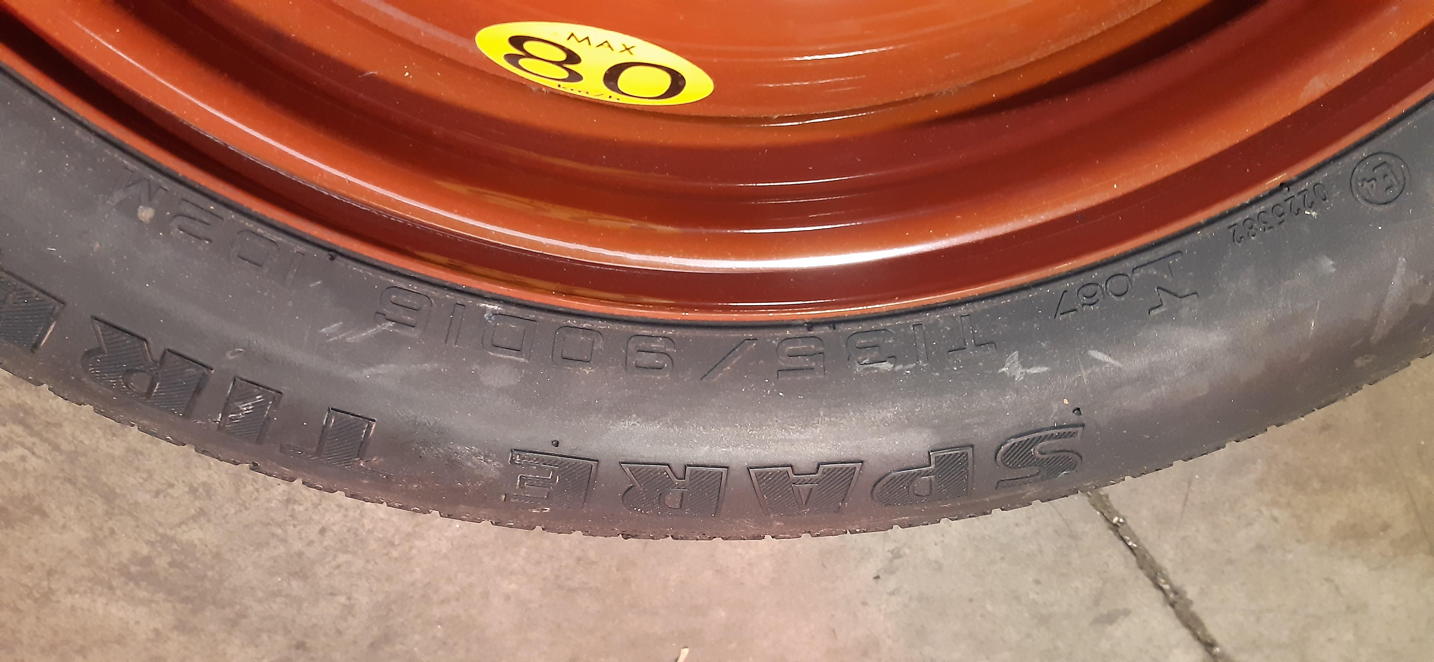 Ruotino di scorta MAXXIS Fiat 16 2.0MJ 2013 5P T135 90 D16 102M DOT0812 GOMMUS235