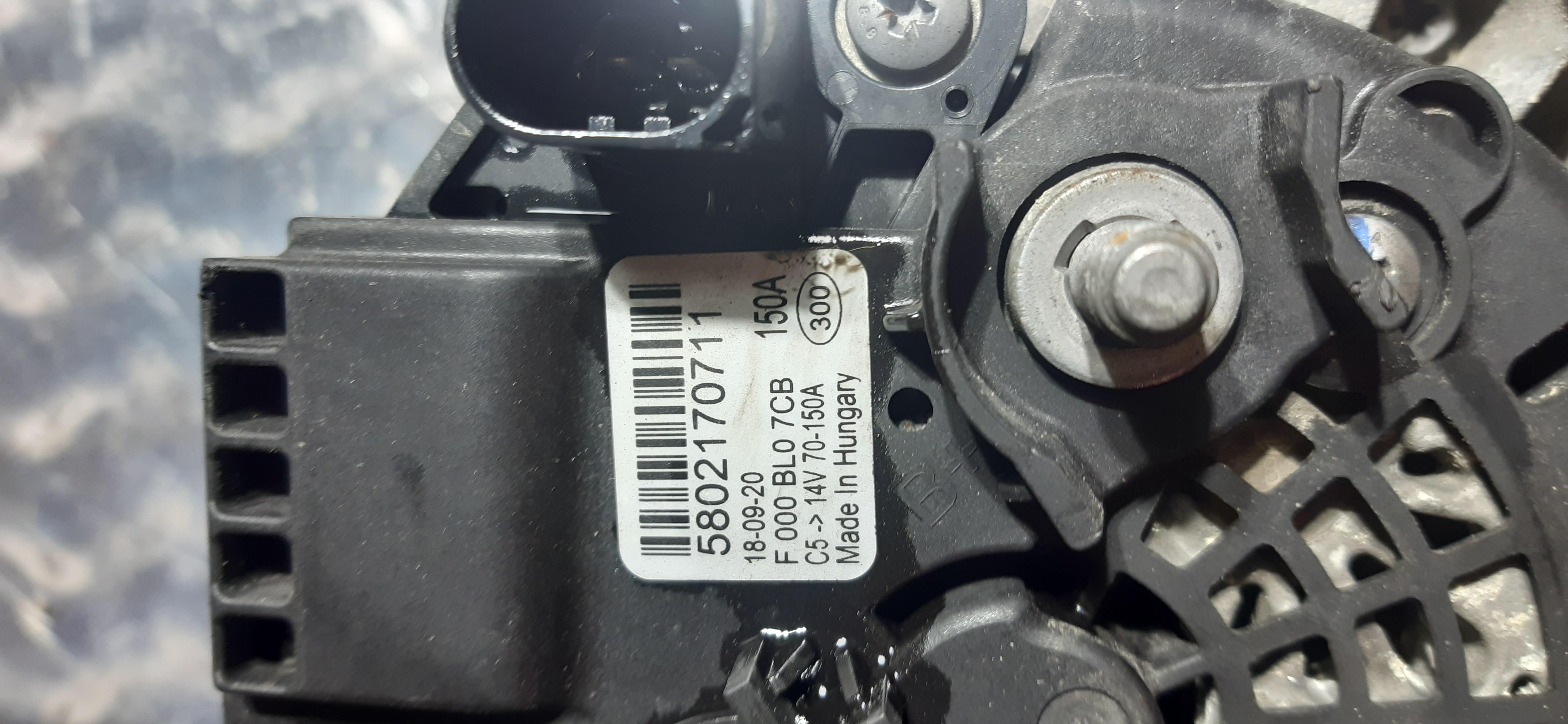 Alternatore Fiat Ducato 2.3MJ 2019 F000BL07CB ALT784