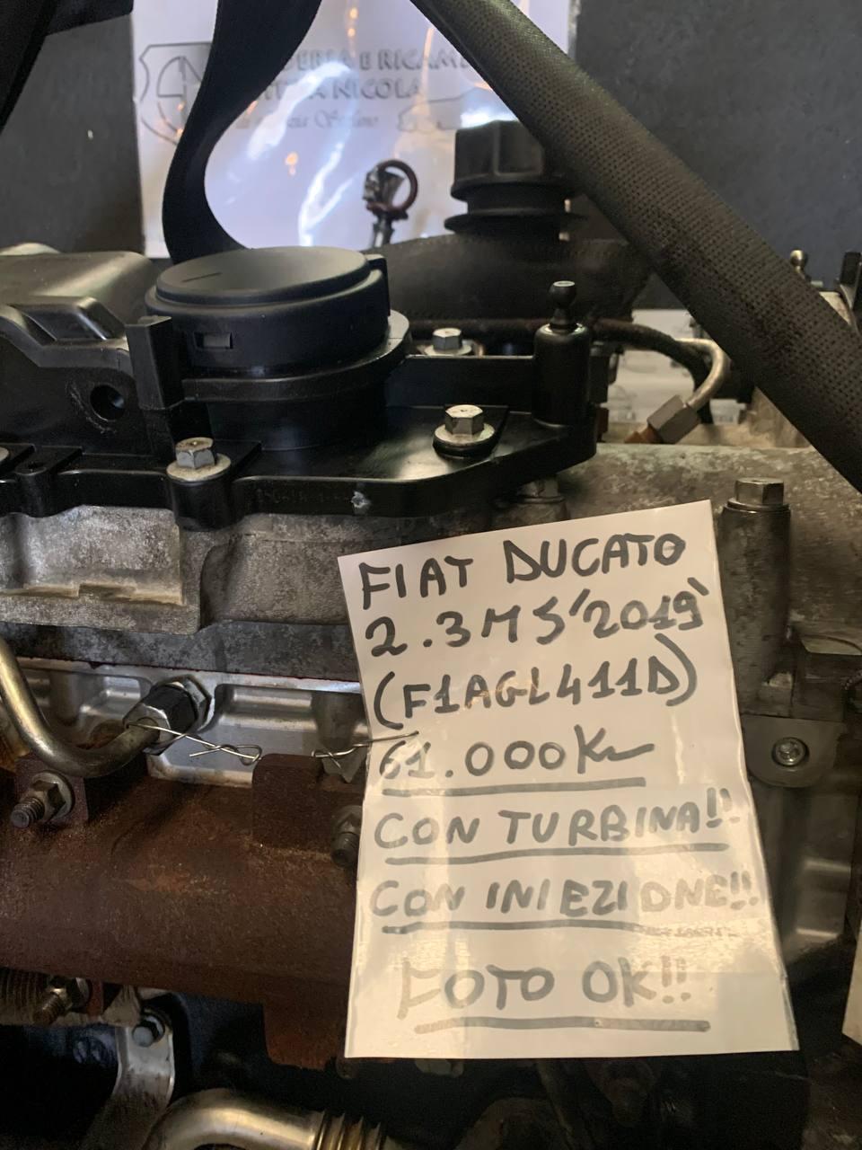 MOTORE FIAT DUCATO 2.3 MJ "2019" F1AGL411D CON TURBINA + INIEZIONE