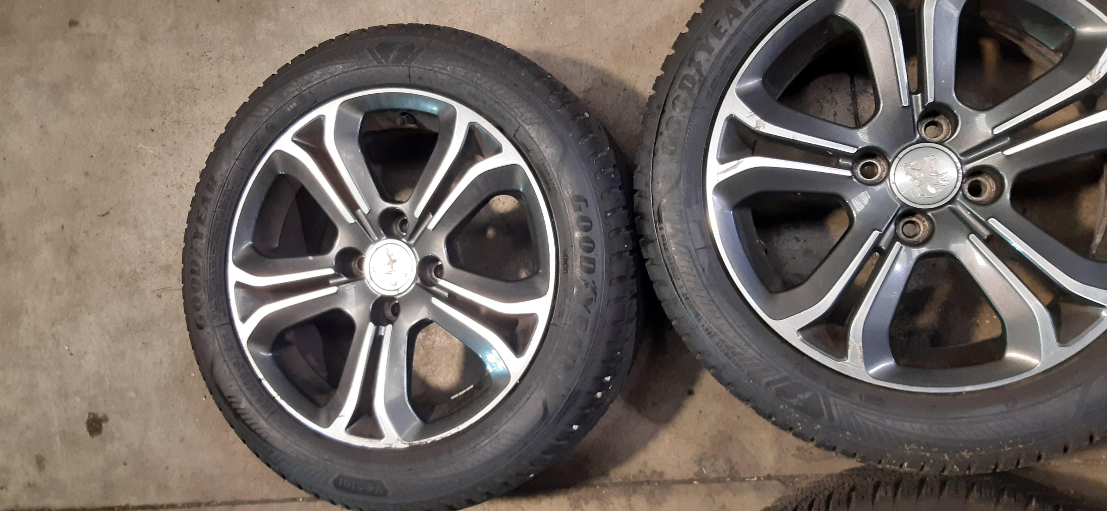 N.4 Cerchi in lega BI COLORE DIAMANTATI completi di gomme 195/55 R16 91H DOT3522 6.0J16CH4-23 Peugeot 208 2014 5P GOMMUS260