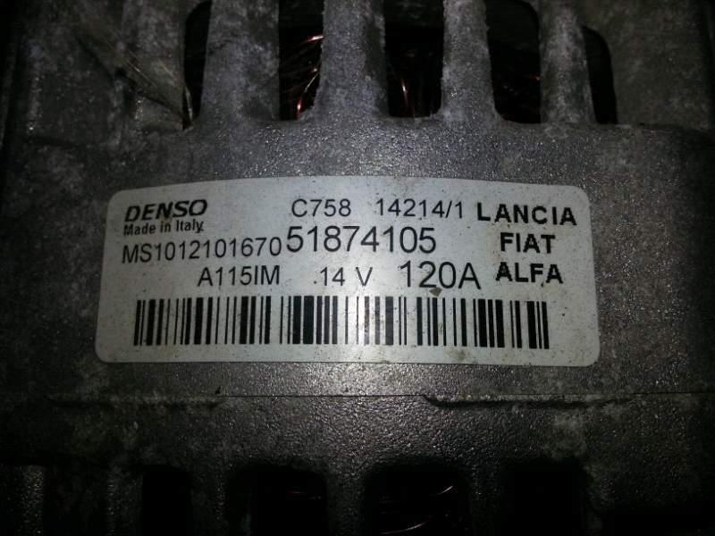 Alternatore km 0 Alfa Giulietta 1.4 trb del 2015 - MS1012101670